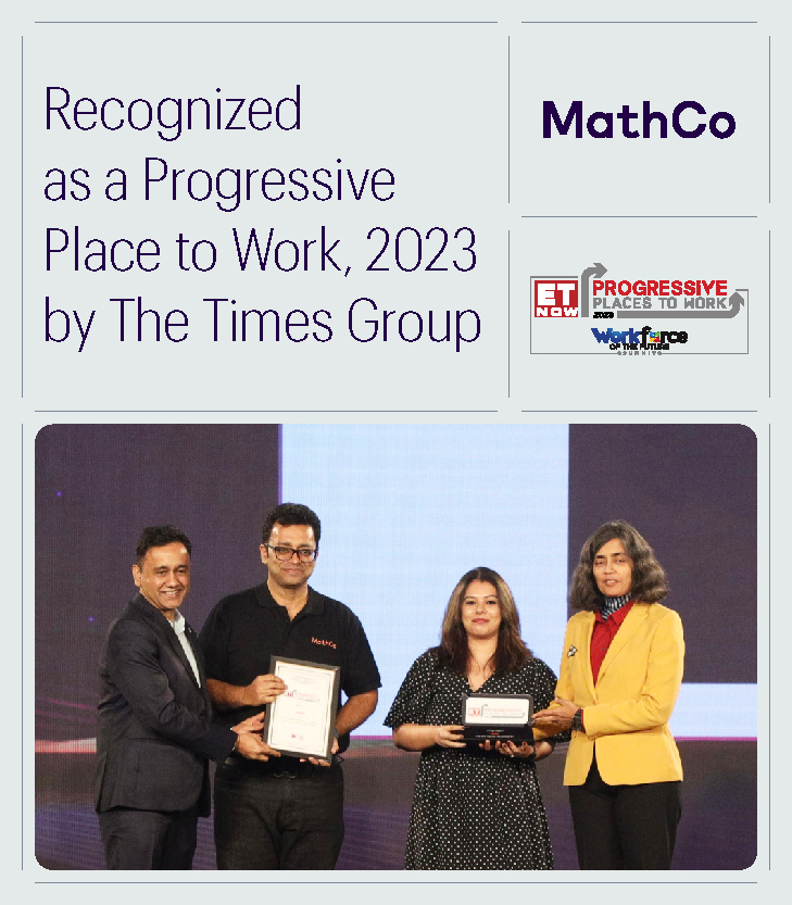 MathCo Recognized as a Progressive Place to Work 2023 by The Times Group
